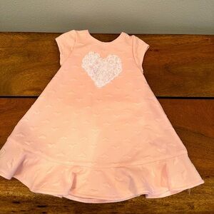 KIDS/BABY pink heart dress/tunic- never worn